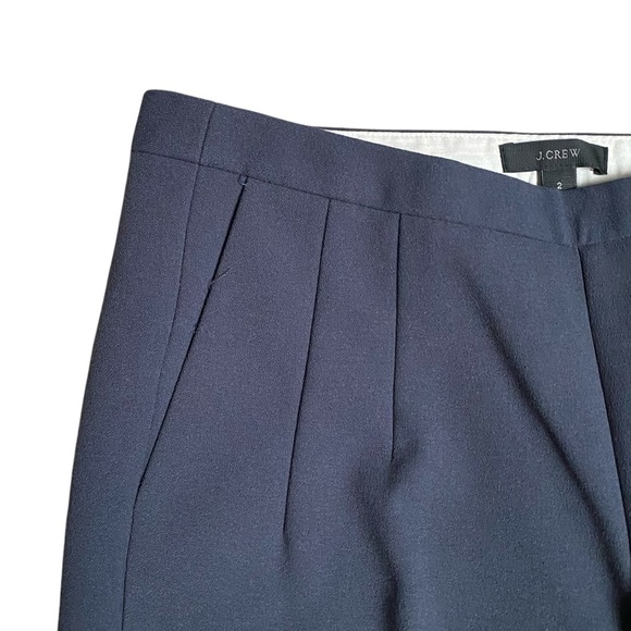 J.Crew Bonded Crepe Ankle Pants Gray Size 2 | Tailored Workwear Trousers - Picture 4 of 11
